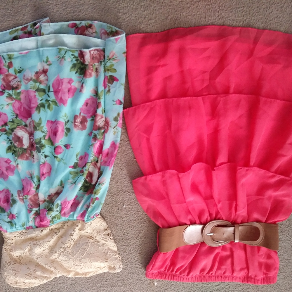 2 mini dresses